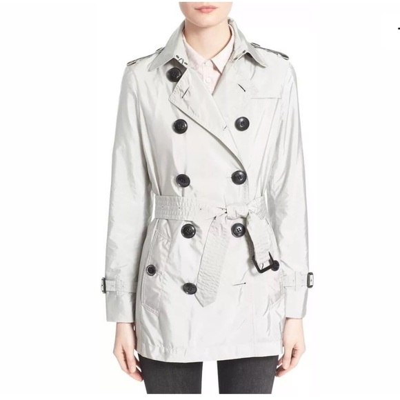 Burberry Brit Kerringdale Dove Short Trench 4 - Picture 1 of 3